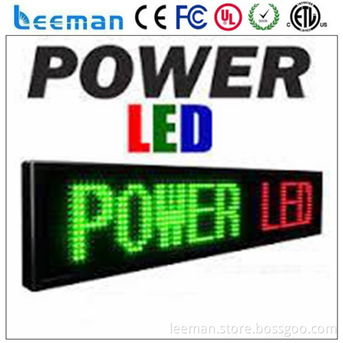 led moving sign 5730 SMD LED dot matrix moving text indoor 1r1g
